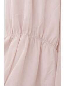 Blusa Elegante con Volantes en Cascada y Puños Elásticos. - Beige C8093 - Ver 4