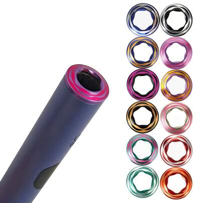 1pc Fashionable Dual-Tone Metal Ring With Plastic Installation Tool, Suitable For IQOS ILUMA/Iluma I Model Top Cover Accessories, Replaceable Decorative Smoking Gift For Men And Women