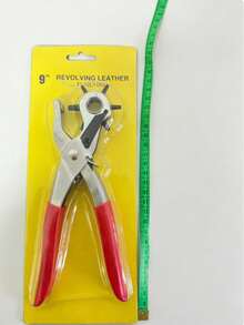 1pc Metal Eyelet Pliers Set, Includes Punching Tool + 100 Matching Metal Eyelets, Specifically Designed For Artificial Leather, Clothing, Belts And Other Materials, One-Click Punching And Fast Installation Of Eyelet Rings. Effortless Operation And Easy To Use, Secure And Durable, Dedicated Tool Set For Handmade Leather DIY, Clothing Modification, Fabric Crafts, Essential Tool For Handmade Enthusiasts And Leather Crafting. - C - View 11