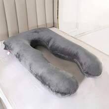 Pregnancy Pillow With A Removable And Washable Pillowcase-Providing Support For Pregnant Women's Legs, Back, Neck, Shoulders, Hips, And Abdomen During Sleep. - Advanced Black - View 2
