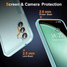 軍規手機保護殼，適用 Galaxy A06 A36 A26 A56 A25 A05 A35 A55 A14 A54 A33 A53 A71 A73 A17 S26 S25 S23 S22 S21 S26 Ultra S25 FE S24 Plus，裝甲防護殼 - 純綠色 - 查看 4