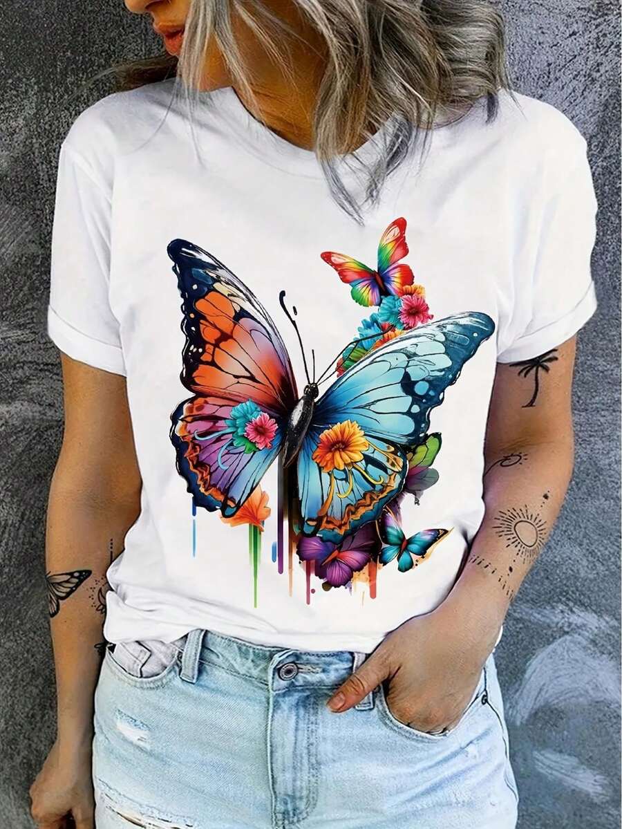 deyin Women T-Shirts - White - View 1