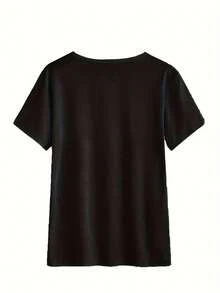 deyin Women T-Shirts - Black - View 2