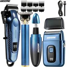 WEEME 4pcs/3pcs/2pcs/1pc Multi-Functional Haircutting Tool Set - Blue - View 17