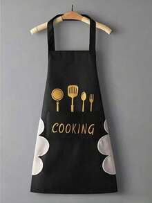 Waterproof & Oil-Resistant Adjustable Chef Apron - Heavy Duty Apron With Towel Pocket - Unisex Style Suitable For Cooking, Baking, Grilling - Multicolor - View 17