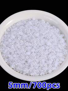 1 Pack Multi-Functional ABS Faux Pearl Flat Back Half Round Beads 2-20mm - Jewelry, Nail Art, And DIY Decoration In Bulk (20-2500pcs) - Multicolor - View 34