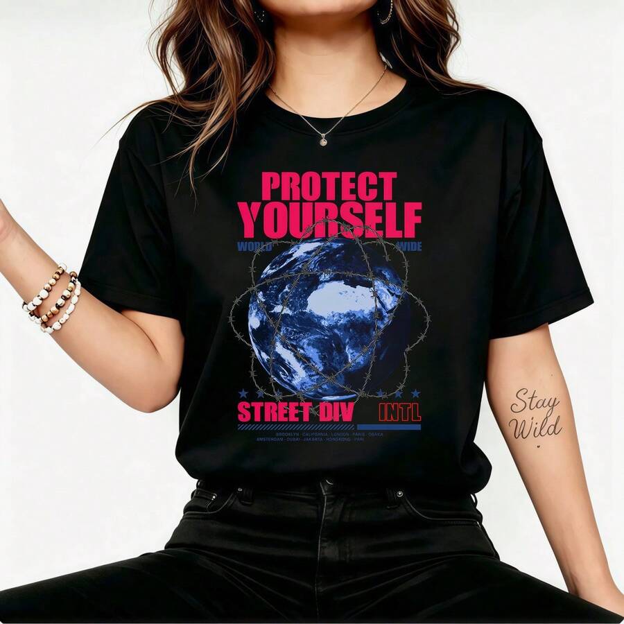 Women T-Shirts - Black - View 1