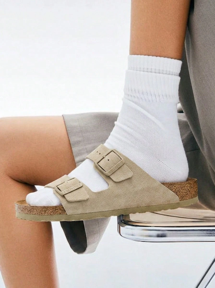 Birkenstock Arizona BF 褪色卡其色 - 卡其色 - 查看 1