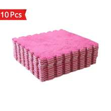 24pcs Plush Patchwork Carpet, Cute Fluffy Bedside Rug, Puzzle Foam Floor Mat, Square Window Cushion, Decorative For Living Room, Bedroom, Tatami, Game Room, 11.81*11.81 Inches, Washable & Trimmable Rug For All Seasons - Multicolor - View 23