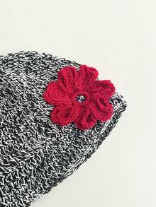 Merlard Brown Cute Contrast Color Floral Mesh Cap, Summer Hollow Knitted Hat, Vintage Versatile Handmade Beanies For Women, Thin Breathable Sun Protection Turban, Fashionable Macaroon Color Headband,Holiday,Festival - Contrasting Flowers - View 6