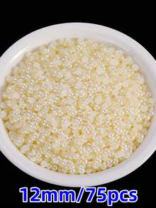 1 Pack Multi-Functional ABS Faux Pearl Flat Back Half Round Beads 2-20mm - Jewelry, Nail Art, And DIY Decoration In Bulk (20-2500pcs) - Multicolor - View 39