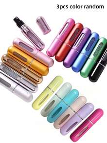 Bộ 10 chai xịt nước hoa mini 5ml có thể tái sử dụng, chai nước hoa du lịch tiện dụng, chai rỗng nhỏ gọn, vật dụng cần thiết khi đi du lịch, nhiều màu sắc, 1/3/5 chai (màu ngẫu nhiên) - Nhiều màu - Xem 11