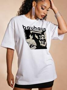 Camiseta de manga corta con cuello redondo suave y casual de verano para mujer, tops para salir, algodón, vintage, estilo callejero europeo y americano, casual deportivo, estilo unisex, estilo casual urbano, tops bonitos, Gen Z, curvas, ropa Y2K, camisetas divertidas, tops para damas, conjuntos de vacaciones para mujer, top lindo, camiseta gráfica, conjuntos de primavera, camisetas holgadas, ropa de calle retro, estilo de los 90, estilo de los 2000, subcultura, top negro, tops blancos, atuendo de fiesta de los 90. - Blanco - Ver 2