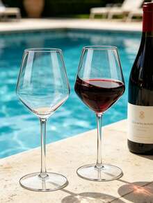 2/4Pcs Pool Floating Wine Glass,19.3 Oz/550ml,Made Of Non Fragile Tritan Plastic Material,Suitable For Holiday Events,Anniversaries,Parties.It Can Also Be Used In Swimming Pools,Bars,And Outdoors,Making It An Ideal Gift For Fathers. - View 2