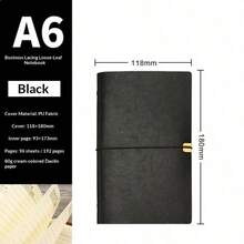 Faux Leather Loose-Leaf Notebook, Business Office Memo Pad, Retro Diary, Thick Leather-Texture General Notebook - Various - View 13