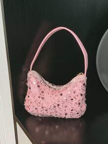 Nueva llegada Bolso de mano con brillo, versátil para la escuela, graduación, viajes, regalos, combinación diaria - Multicolor - Ver 13