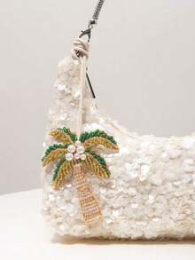 Sequin Shoulder Bag, Bag Accessories, Women's Handbag, Sequin Bag, Evening Dress, Dance Party Bag And Accessories, Wedding Supplies, Elegant Women's Wallet, Women's, Valentine's Day (Random Pattern) - 粉紅色 4 - 查看 12