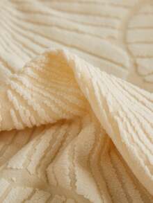 1pc Plush Leaf Pattern Stretch Sofa Cover, Nordic Modern Polyester Dust-Proof Anti-Slip Thickened Sofa Slipcover, Fits 1/2/3/4 Seater Sofa, Suitable For All Seasons - Creamy White - View 8