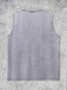 "Disney Cars Lightning McQueen & Mater Washed Sleeveless T-Shirt" - Xám - Xem 2
