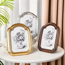 1个树脂材质金色银棕色弧形门框装饰相框，多种颜色可选，易于摆放在家居桌面，可作相框摆件，适用于卧室、书房、办公桌等场所。 - A - 查看 2