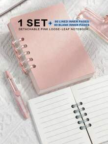 1 buah Notebook Portabel Multi-Warna yang Dapat Dilepas & Diganti, Cocok untuk Mencatat, Menggambar, Jurnal Perjalanan, Desain Papan Tulis, Catatan Rapat, Pengorganisasian Informasi, Penting untuk Pelajar dan Penggunaan Kantor - Buku lembaran lepas - View 10