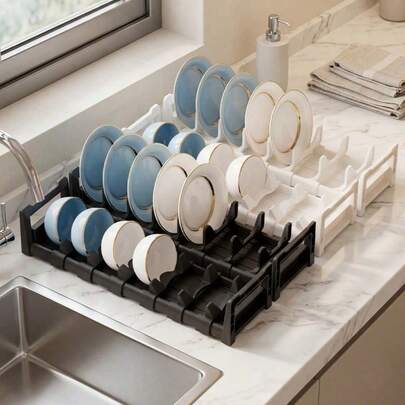 1pc Multi-Function Kitchen Utensil Storage Rack, Dish Rack, Spoon Rack, Book Rack, Convenient For Storing Cutlery And Soup Spoons, Suitable For Modern Kitchen, Study, Kitchen Organizer And Storage, Compartment Rack, Kitchen Storage Rack, Creative Desktop Bookshelf, Dish And Pot Lid Rack