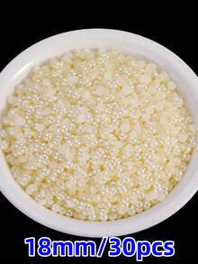 1 Pack Multi-Functional ABS Faux Pearl Flat Back Half Round Beads 2-20mm - Jewelry, Nail Art, And DIY Decoration In Bulk (20-2500pcs) - Multicolor - View 27