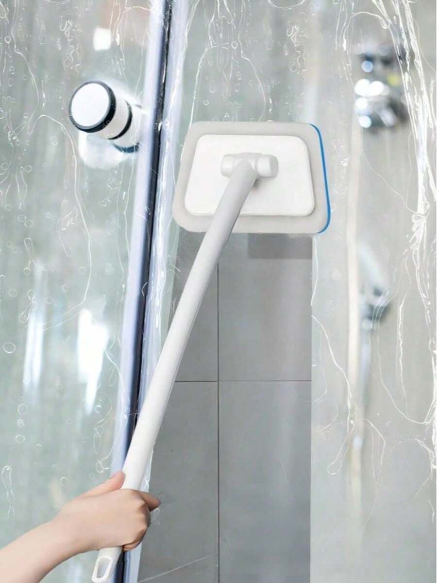 Bộ 1 chổi vệ sinh đa năng cán dài, dụng cụ làm sạch gạch và bồn tắm, chổi tẩy nấm mốc gia dụng, bộ dụng cụ vệ sinh thiết yếu cho gia đình. - A - Xem 1