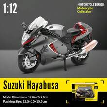 C C A Model Mainan Motor Suzuki Hayabusa Skala 1:12 dari Paduan Logam, Terbuat dari Diecast, Dilengkapi dengan Dudukan Pajangan, Hadiah untuk Anak Laki-Laki, Koleksi Penggemar Mobil - MultiWarna - View 7