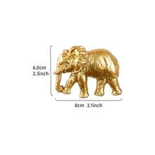 1 pieza Pegatina de interruptor de relieve 3D con león y elefante de lujo europeo dorado, cubierta de interruptor de resina moderna para decoración del hogar, sin necesidad de perforación, calcomanía de interruptor de animal, decoración de pared interior, accesorio de micropaísaje DIY, adecuado para vestíbulo, dormitorio, sala de estar, baño y otras embellecedoras de interruptores, mejora la estética del hogar - Dorado - Ver 14