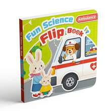 Children's Flip Book, Transportation Vehicles And Various Moving Objects, Transportation Vehicles Cardboard Book, Interactive Early Education Book - Lift the Flap Book for Kids - View 3