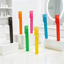 2/4个10毫升高压香水喷雾瓶，带夹子便携式细雾酒精喷雾瓶，适合旅行，防漏密封可重复灌装化妆品样品瓶 - 彩色 - 查看 2