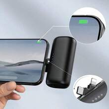 Portable Charger Compatible With Iphone, Equipped With A 2-In-1 Interface, 5000mAh Compact Power Bank, Compatible With IPhone 17/16/15/14/13/12/11 Series, S25/24/Android, Pink, Suitable For Winter Outdoor Travel/Camping And Emergency Backup, A Power Gift For Family, Friends, And Outdoor Birthdays Suitable For Winter Holiday Outdoor Travel/Camping And Emergency Backup Mobile Power Supply Gifts For Family, Friends, Birthday Holiday Outdoor Camping Gifts Birthday Power Display - Pink - View 4