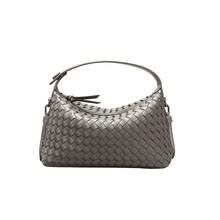 Bolso de mujer tejido a mano, fresco y dulce, elegante y versátil, se puede usar como bolso de mano o como bolso de hombro/cruzado.Bolso tote de cuero genuino mexicano Kamel Reina para mujer, grande y duradero. - B1730-1# Verde - Ver 11