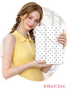 黑白波点图案保护套，兼容 iPad Air 8(M4)2026(11 英寸)、Air 4/5 10.9 英寸、7/8/9 10.2 英寸，内置笔槽，兼容三星 Tab S6 10.4 英寸，兼容 Kindle 第 11 代(2022/2024)、Kindle Clara 2E、Clara Colour、Clara BW (6 英寸) 和 Libra Colour (7 英寸)，可爱少女时尚设计，平板电脑桌面装饰，生日和节日礼物。 - 彩色 - 查看 1