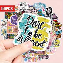 50pcs Inspirational Stickers - Fun And Encouraging Stickers Suitable For Children, Teens And Adults, Can Be Applied To Water Bottles, Laptops, Tablets, Cups, Planners, Journals, Suitcases, Skateboards And Other Items School Supplies - A - View 4