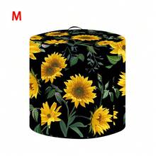 1pc Sunflower Pattern Rice Cooker Dust Cover, Modern Style Polyester Flower Print Available In Multiple Sizes, Kitchen Home Decor Appliance Cover Cloth, Dustproof, Washable Dust Cover ,Decorative Appliance Dust Cover With Top Handle & Storage Pockets - Full Coverage - View 30