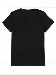 deyin Women T-Shirts - Black - View 2
