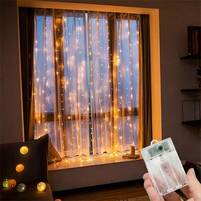 Đèn dây trang trí chạy bằng pin, thích hợp cho các buổi tụ họp gia đình, trang trí không gian trong nhà, 8 chế độ chiếu sáng, ánh sáng ấm áp, phù hợp cho tiệc cưới, lễ đón năm mới, Giáng sinh, trang trí phòng.