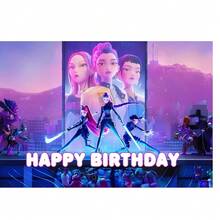 Hasbro K-Pop Birthday Party Decoration Balloon Wreath Set, Includes Metallic Balloons And Happy Birthday Backdrop, Suitable For Wedding, Birthday, Graduation, Engagement Party Decoration - As Shown In the Figure - View 12