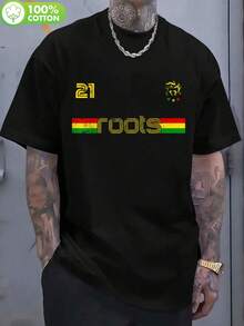 Vintage Jamaika Reggae Bob Marley Style T-Shirt, Schwarz Rastafari Farben, Soft Atmungsaktiv Top - Black - View 6