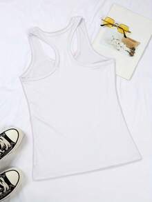 Disney Black And White Mickey Vertical Letter Printing, Ladies' Round Neck Sleeveless Vest, Fashionable And Versatile Items Suitable For Home Travel, Comfortable And Loose Version For Daily Exclusive. - trắng - Xem 2