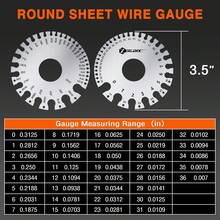 ZeeDix Wire Gauge Measuring Tool (2 Pcs) - Round Dual Sided Metal Sheet Gage &Amp; Metal Sheet Thickness Gauge, Stainless Sheet Wire Size Chart &Amp; Welding Measurement Tool - ColorA - View 6