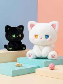 POKOJA LAND 新款 INS 黑白毛绒娃娃，可爱 EMO 泰迪熊毛绒娃娃 - 黑白熊毛绒娃娃 - 毛绒娃娃 - 女孩礼物 - 圣诞礼物 - 生日礼物 - 美学 - 颓废 - 情侣游戏 - 猫咪礼物 - 女孩游戏 - 男孩游戏 - 互动 - 派对游戏 - 我玩 - 史迪奇玩具，旅行玩具，课堂减压玩具，迷你小玩意，洗澡玩具，圣诞文具，压力球，生日礼物，节日礼物，完美礼物，礼物 - 彩色 - 查看 5