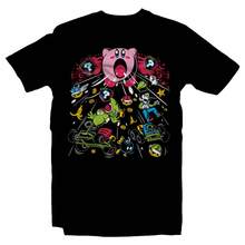 Men'S Holiday Clothes The Child Grogu Neon Parody Tee, Funny  Alien Cat Graphic On Black,Unique Print Casual T-Shirt,Machine Washable Spring/Summer Holiday Apparel T Shirts,Unisex T-Shirt,Pure Cotton T-Shirt,Fashion Print Casual T-Shirt,,1 Piece,Unisex T-Shirt,Family Matching Outfits, Comfortable Outdoor Casual Wear - 黑色 - 查看 7