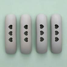4pcs Silicone Heat-Resistant Non-Slip Pot Handle Protectors, High Temperature Resistant Wear-Resistant Insulating Pads, Creative Hollow Heart Design, Kitchen Gadgets, Suitable For Frying Pans, Baking Trays, Stew Pots, Steamer Pots, Etc. - Multicolor - View 15
