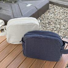 1pc New INS Style Minimalist Makeup Bag, Large Capacity Portable Multi-Function Storage Pouch, Travel Toiletry Bag For Women, Business Trip, Daily Commute, Home, Office, Dorm, Gift, Travel Essential - Multicolor - View 2