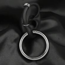 1件装不锈钢时尚圆形耳坠耳扩耳器耳钉耳扩扩器穿刺饰品女士耳环撑耳器新款 - 圓 - 查看 17