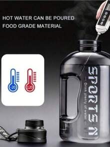 57.48oz Portable Large Capacity Water Bottle Made Of PC Material, With Precise Markings, Suitable For Outdoor Sports, Fitness, Cycling, Gym Exercise For Men And Women - Multicolor - View 6