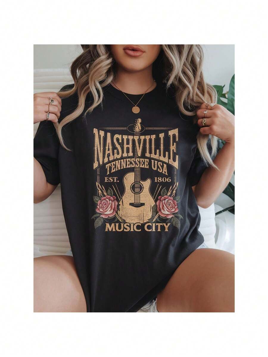 Women T-Shirts - Black - View 1